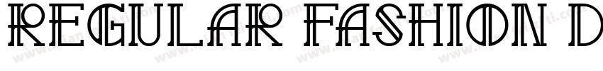 Regular Fashion DEMO字体转换